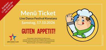 Menü Ticket Abendessen Samstag Line Dance Festival 2026